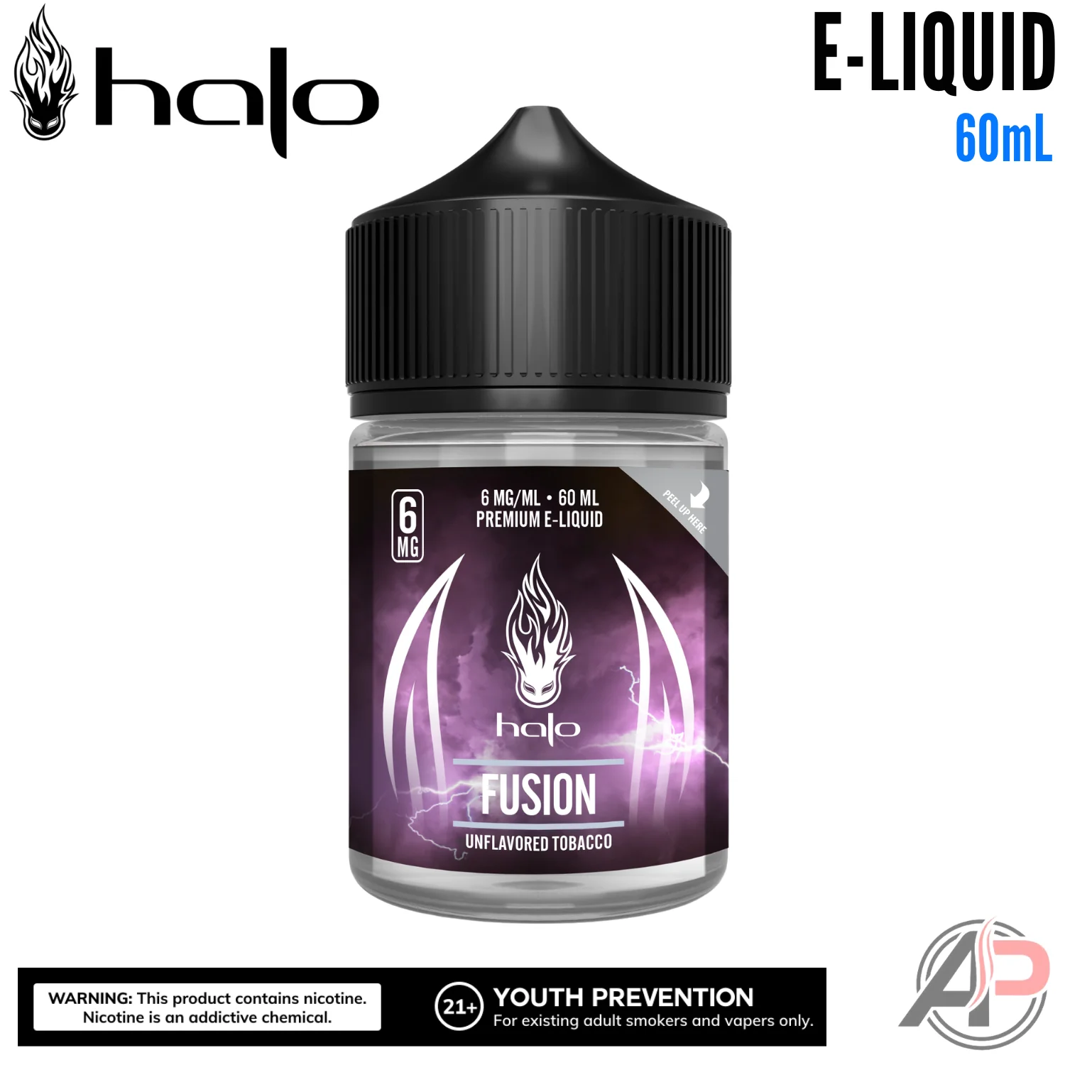 Halo Fusion Unflavored E-Liquid 60ml - Image 3
