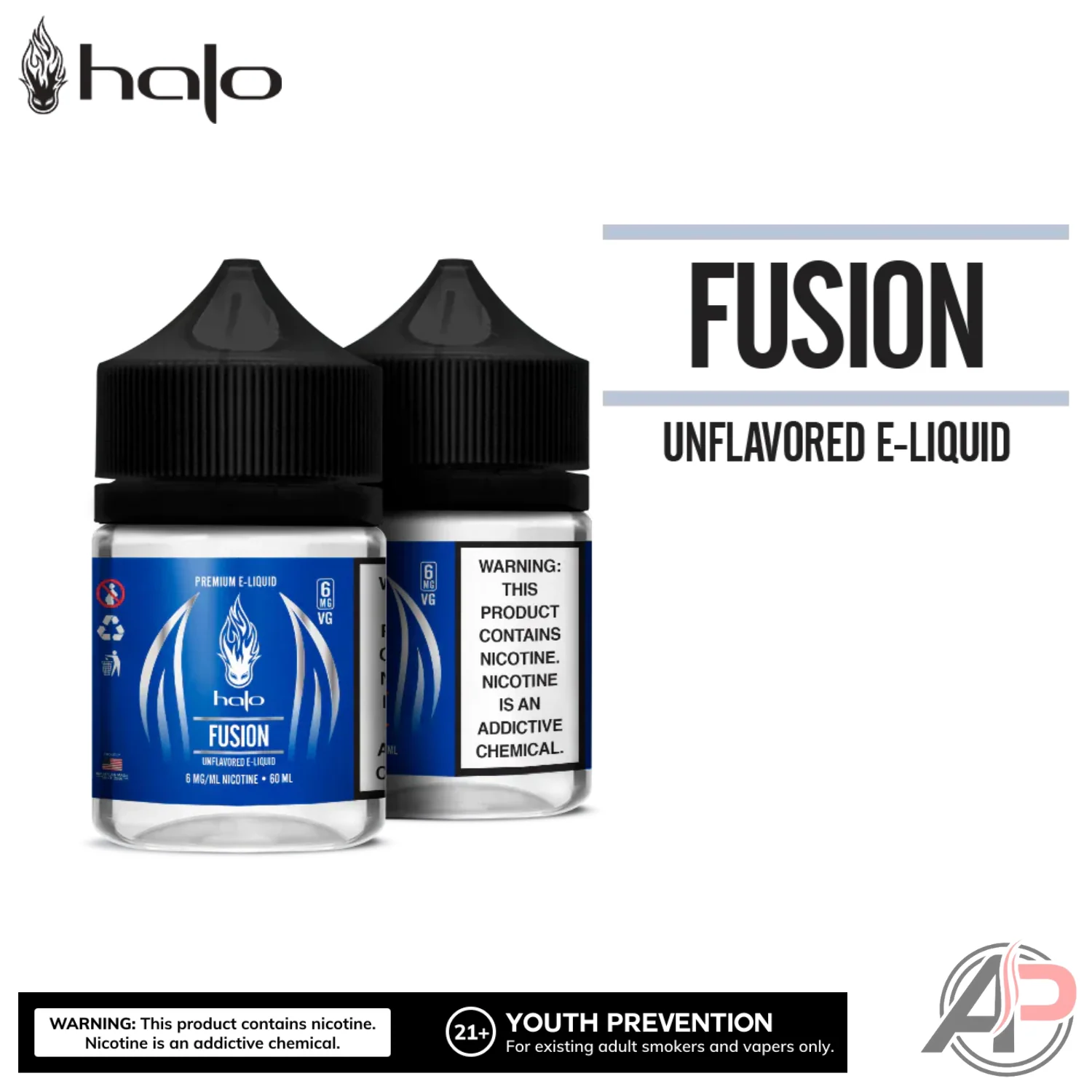 Halo Fusion Unflavored E-Liquid 60ml - Image 4